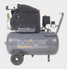 BAUGER Compressor  25 L  2 PK   8 bar  200L/min