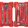 Milwaukee set dopsleutels + ratel   4932 4790 96